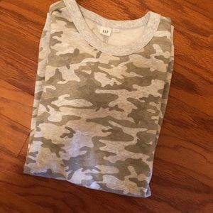 Gap Grey Camo Sweatshirt Dress
